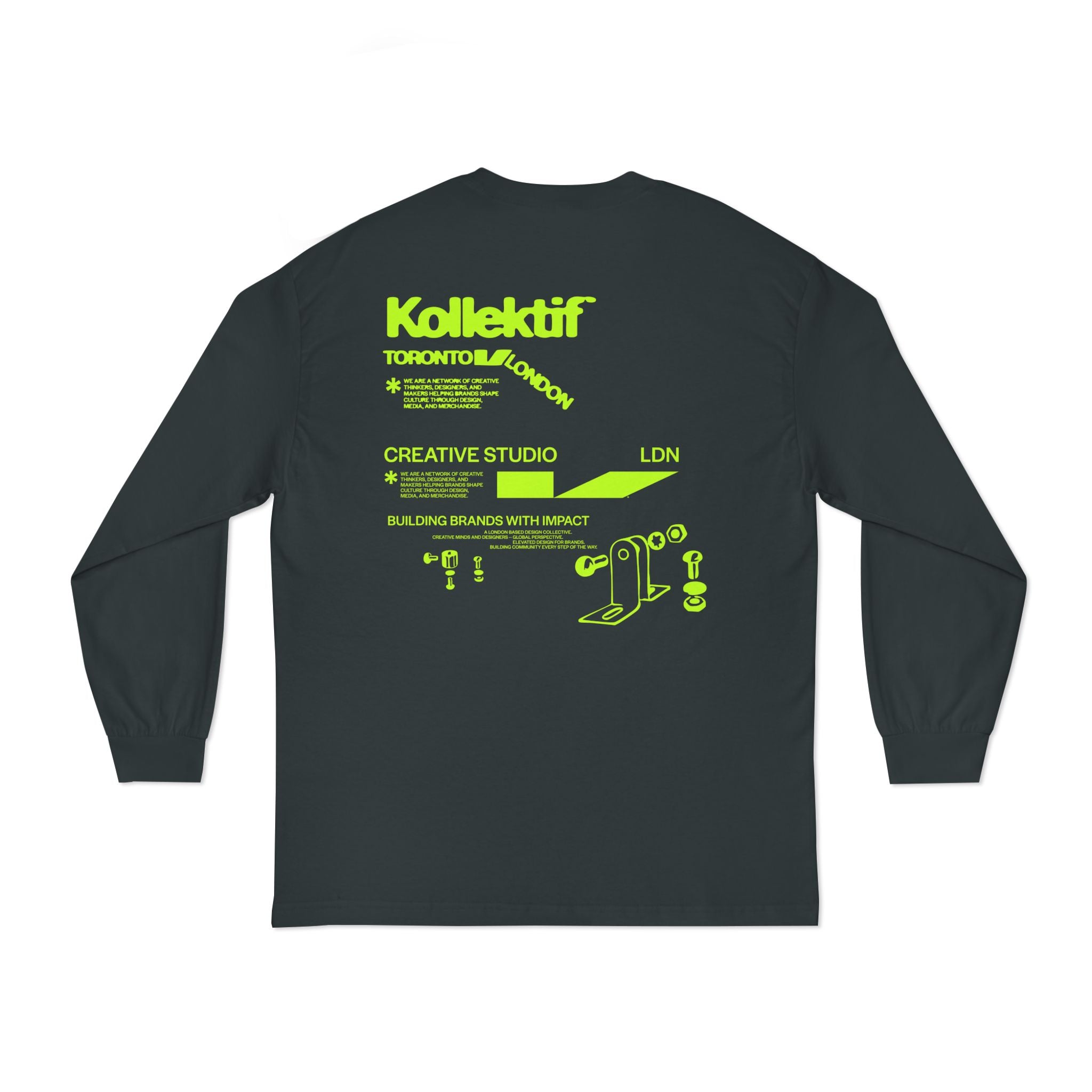 Kollektif Neon Graphic Long Sleeve Shirt